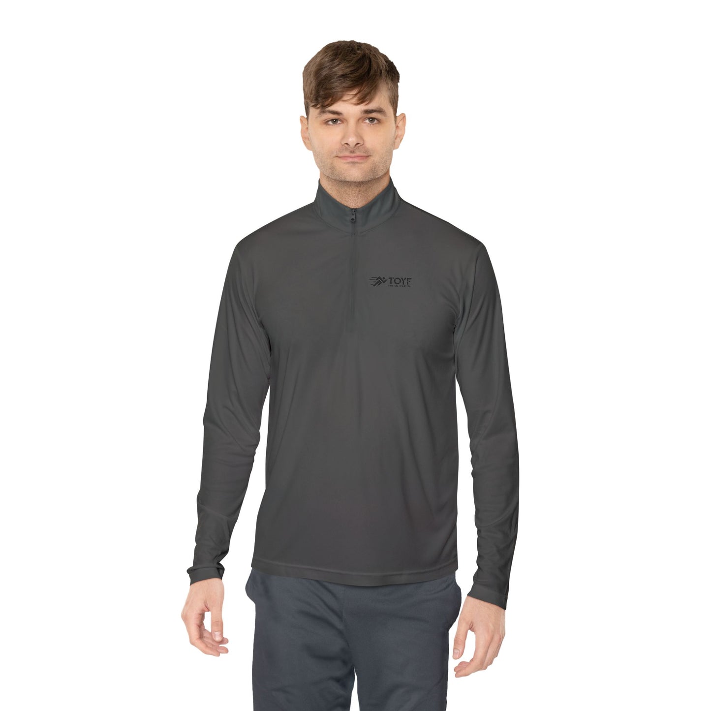Quarter-Zip Pullover — Minimal Logo Performance Pullover
